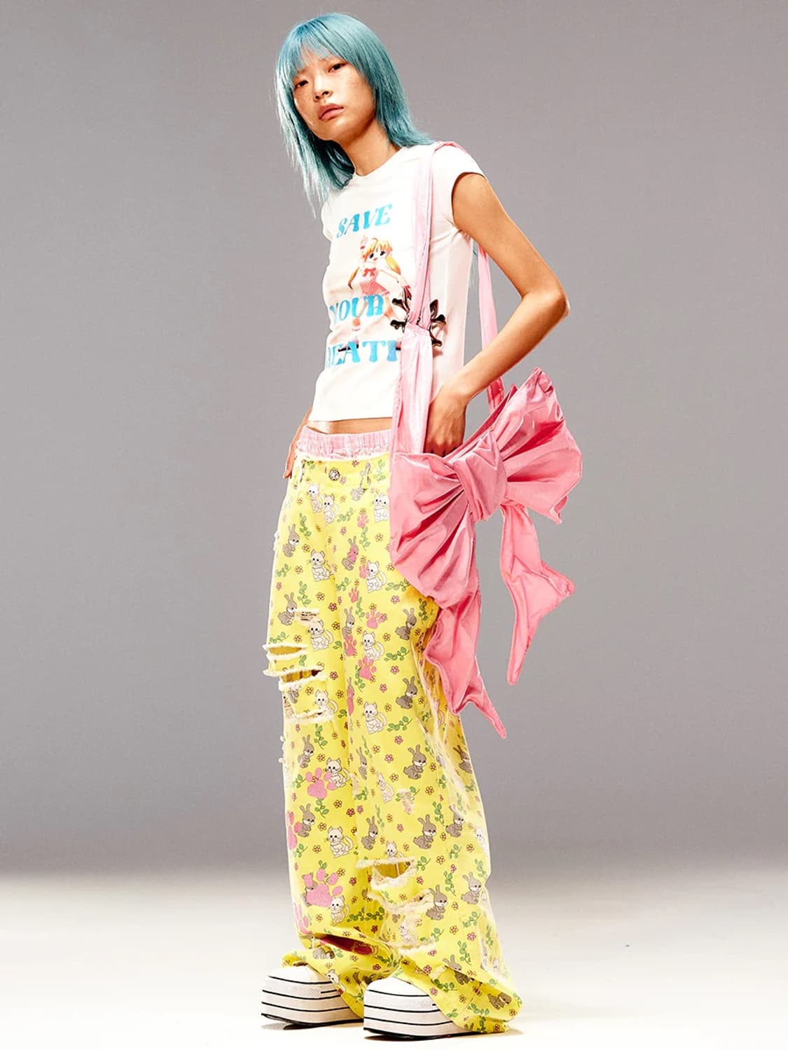 [새상품] Cfierce 씨피어스 카툰 루즈 진 데님 M 상품이미지5