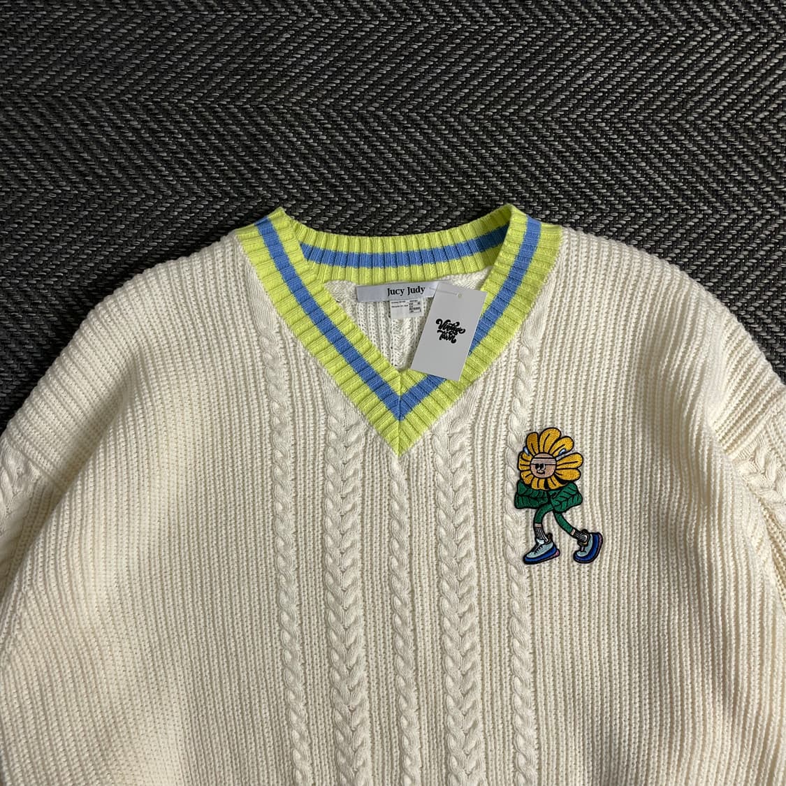 쥬시쥬디 케이블 아이보리 스웨터y 3689 상품이미지5