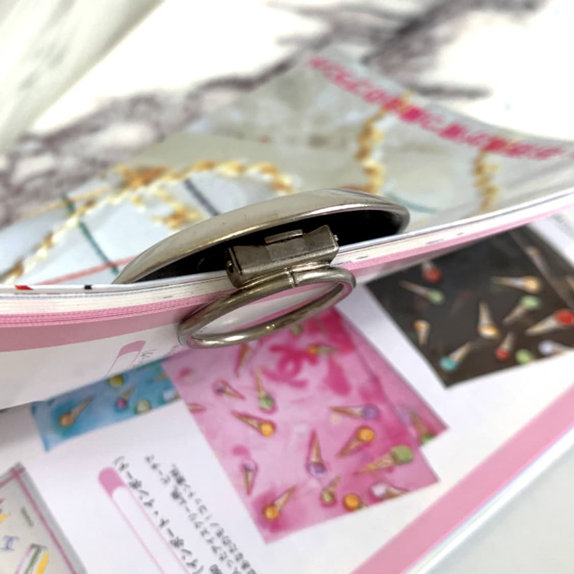 샤넬 빈티지 머니클립 브로치 스카프링 99P 상품이미지6