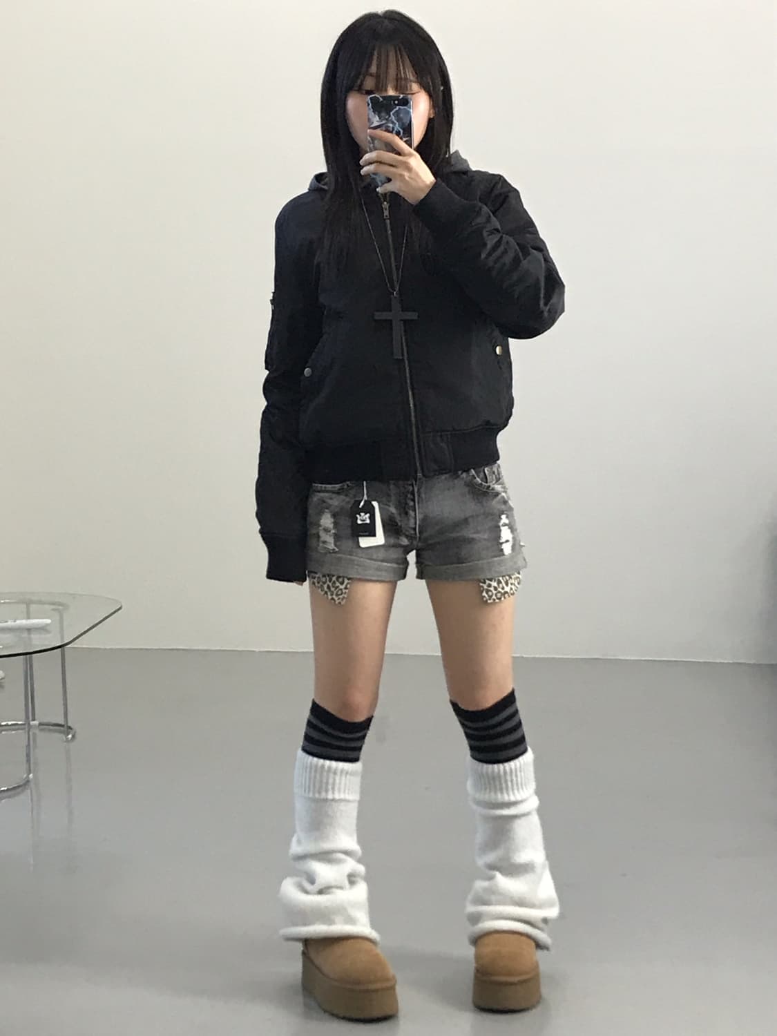 Gorge Black Poly Blousons 상품이미지2