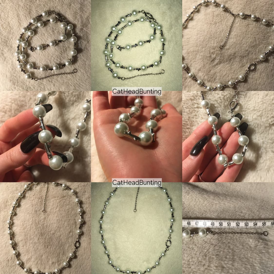 UNISEX_Pearl Thorn Necklace 진주 가시 목걸이 상품이미지1