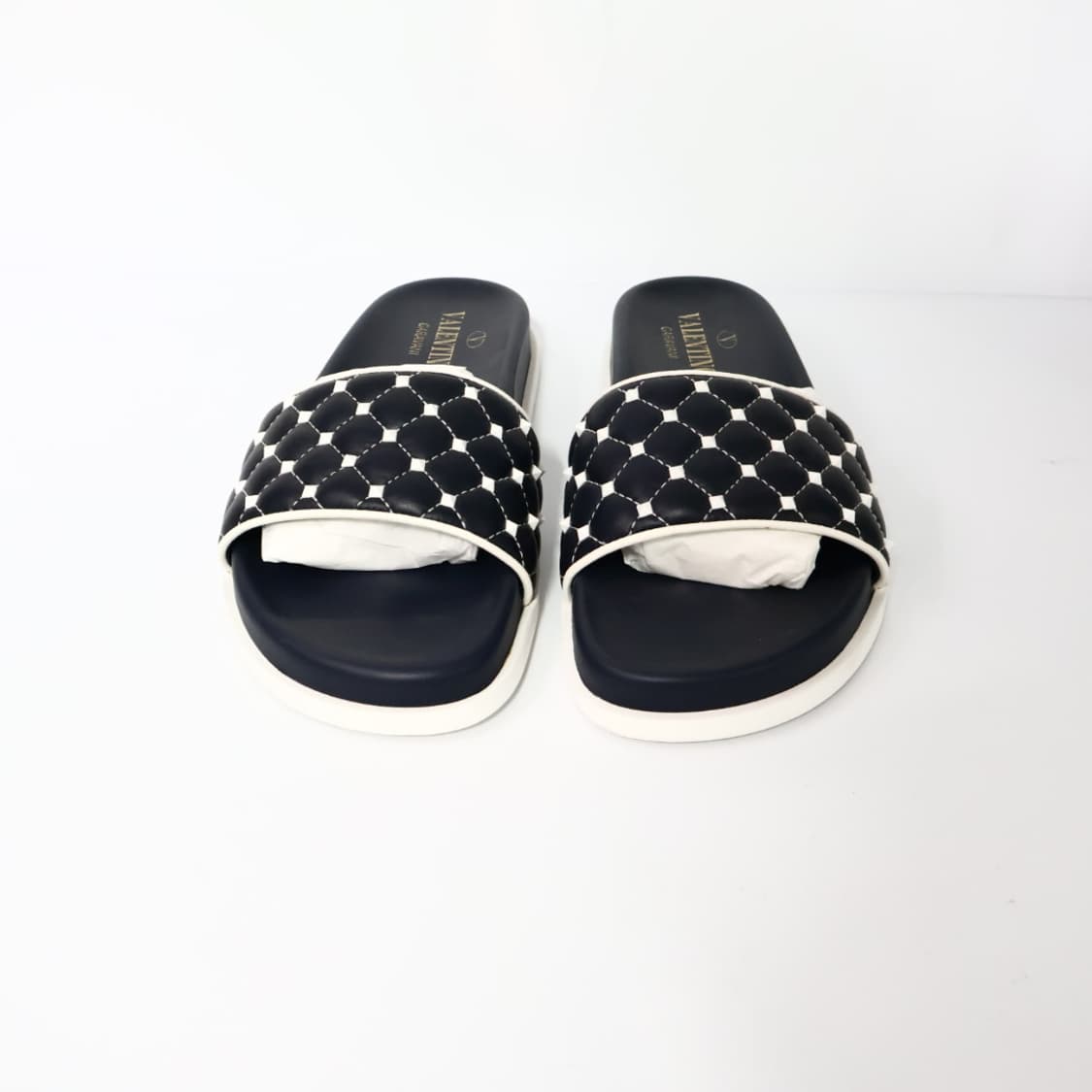 발렌티노 네이비 락스터드 스파이크 슬리퍼 36/230 상품이미지2