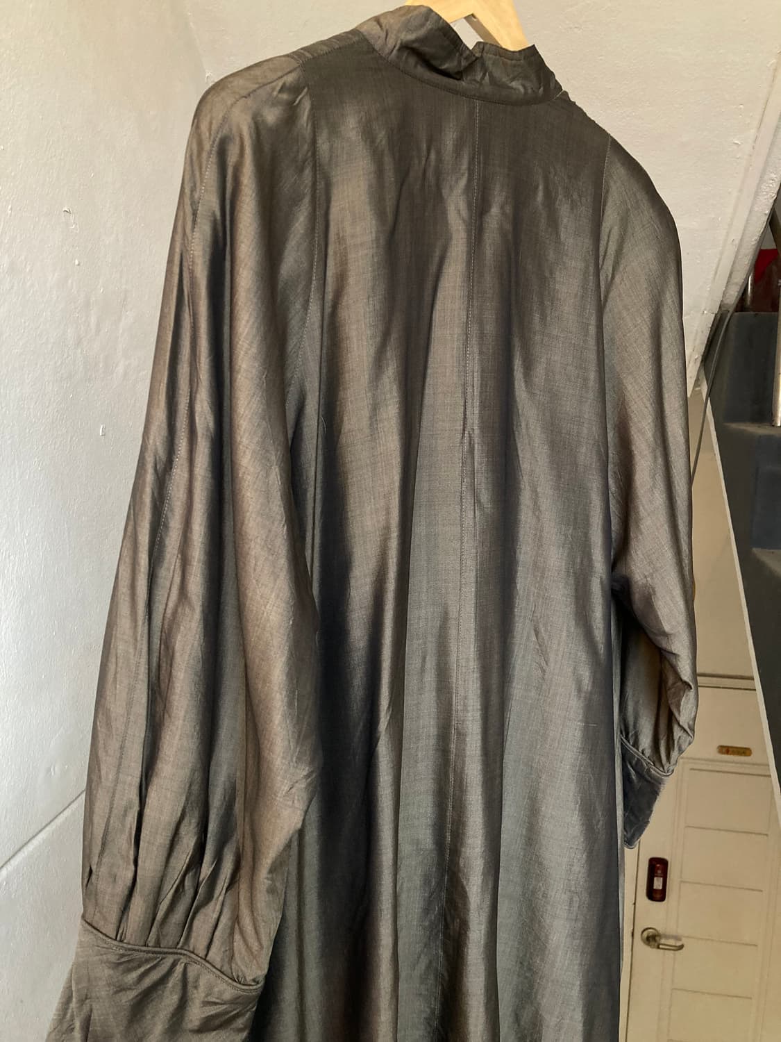 빈티지 실키 브라운 코트 상품이미지6