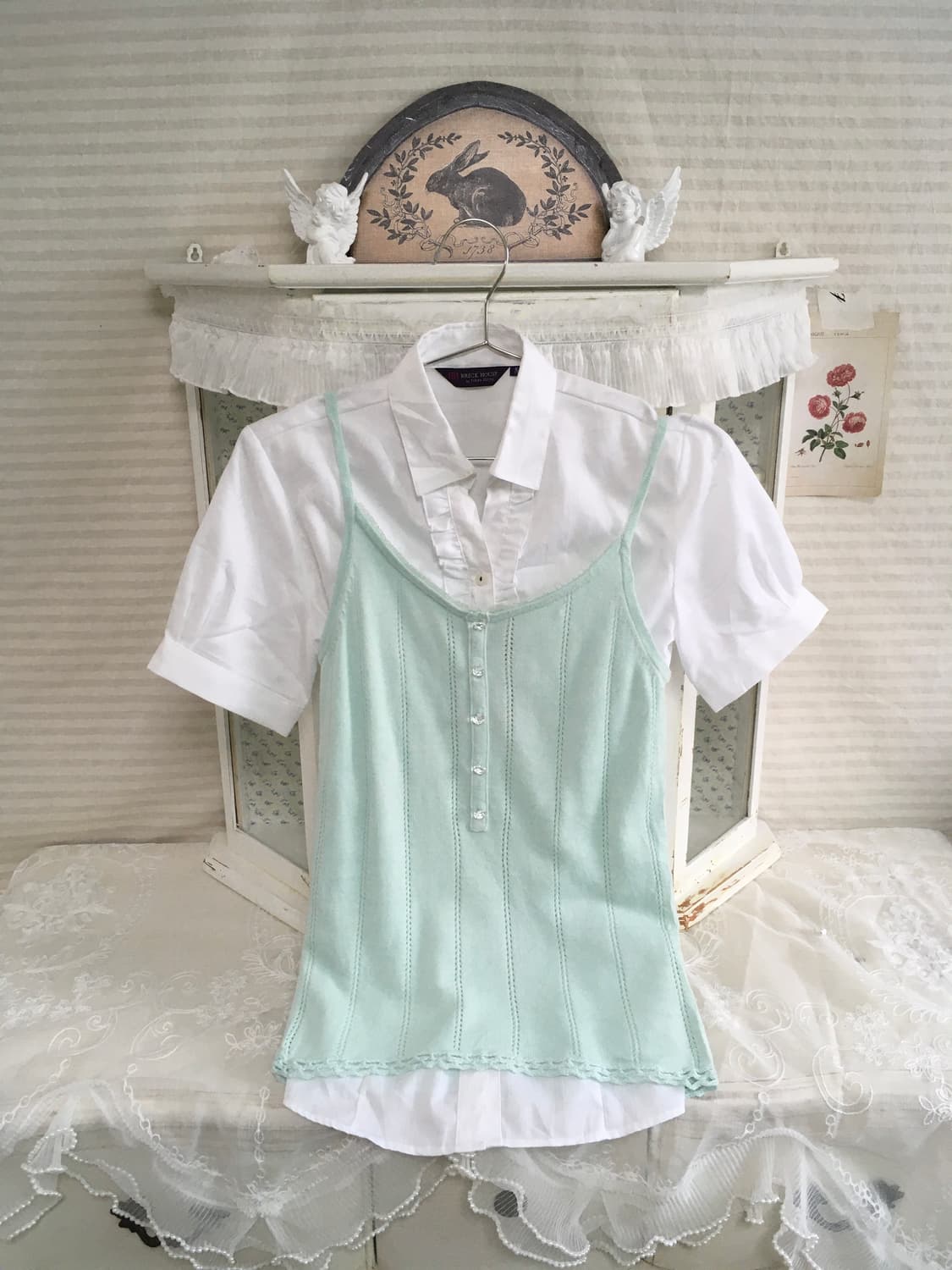 빈티지 민트 슬리브리스 상품이미지7