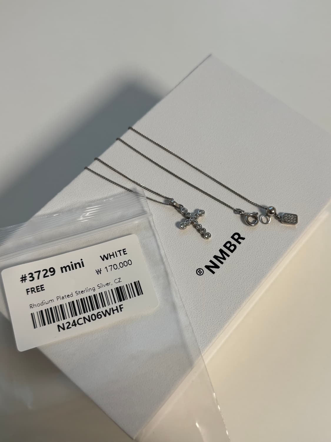 넘버링 십자가 목걸이 #3729 mini 상품이미지2