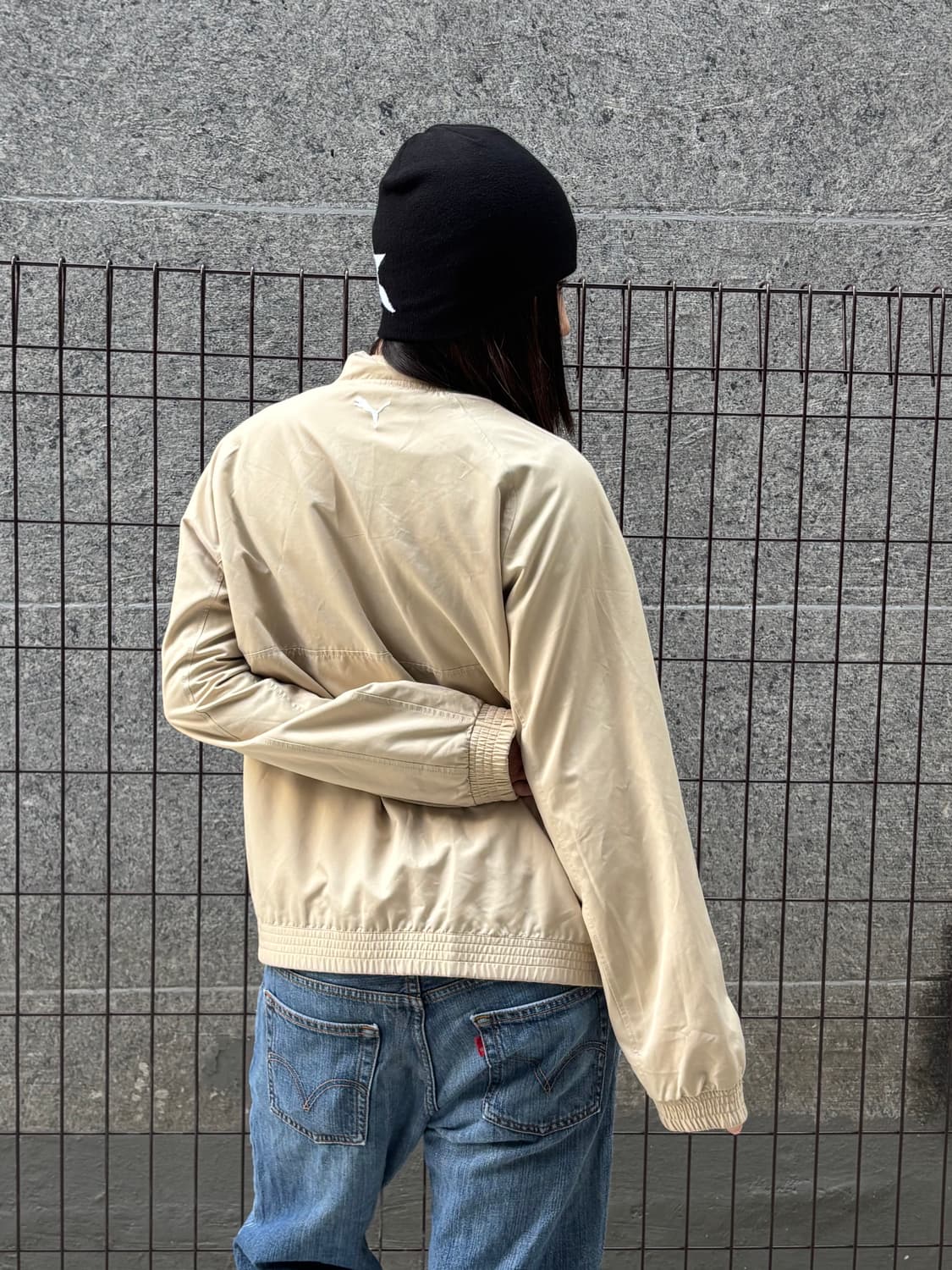 푸마 베이지 집업 져지 상품이미지3