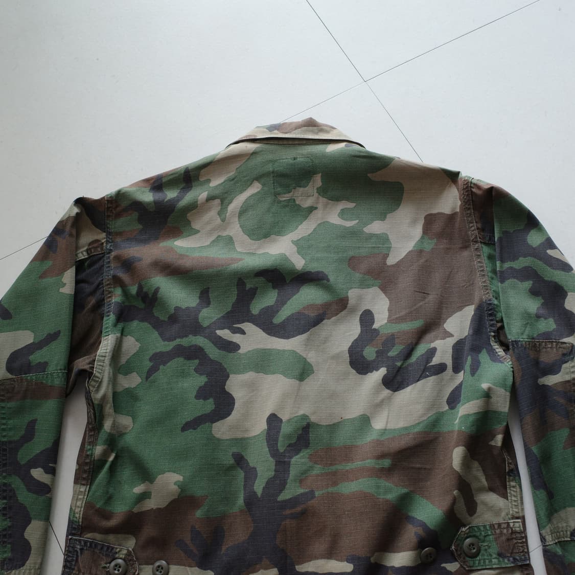 90s 미군 오리지널 우드랜드 립스탑 BDU 자켓 (S-R) 상품이미지8