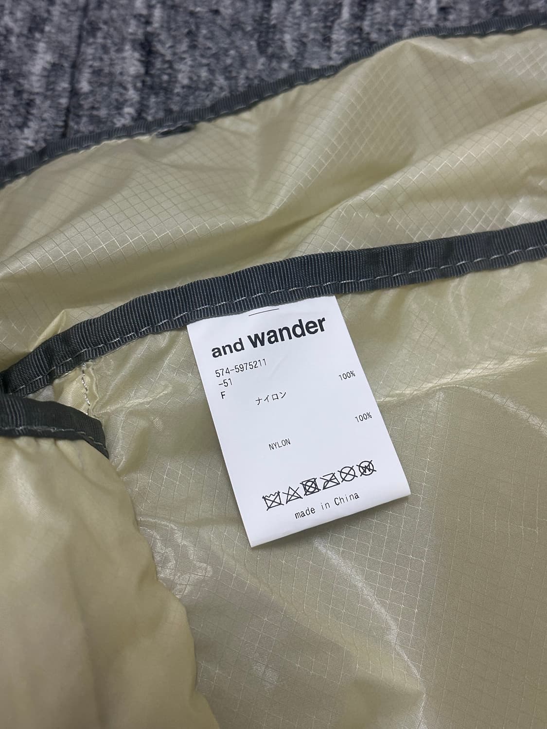 앤드원더 실데이팩 가방 백팩 오프 화이트 상품이미지4