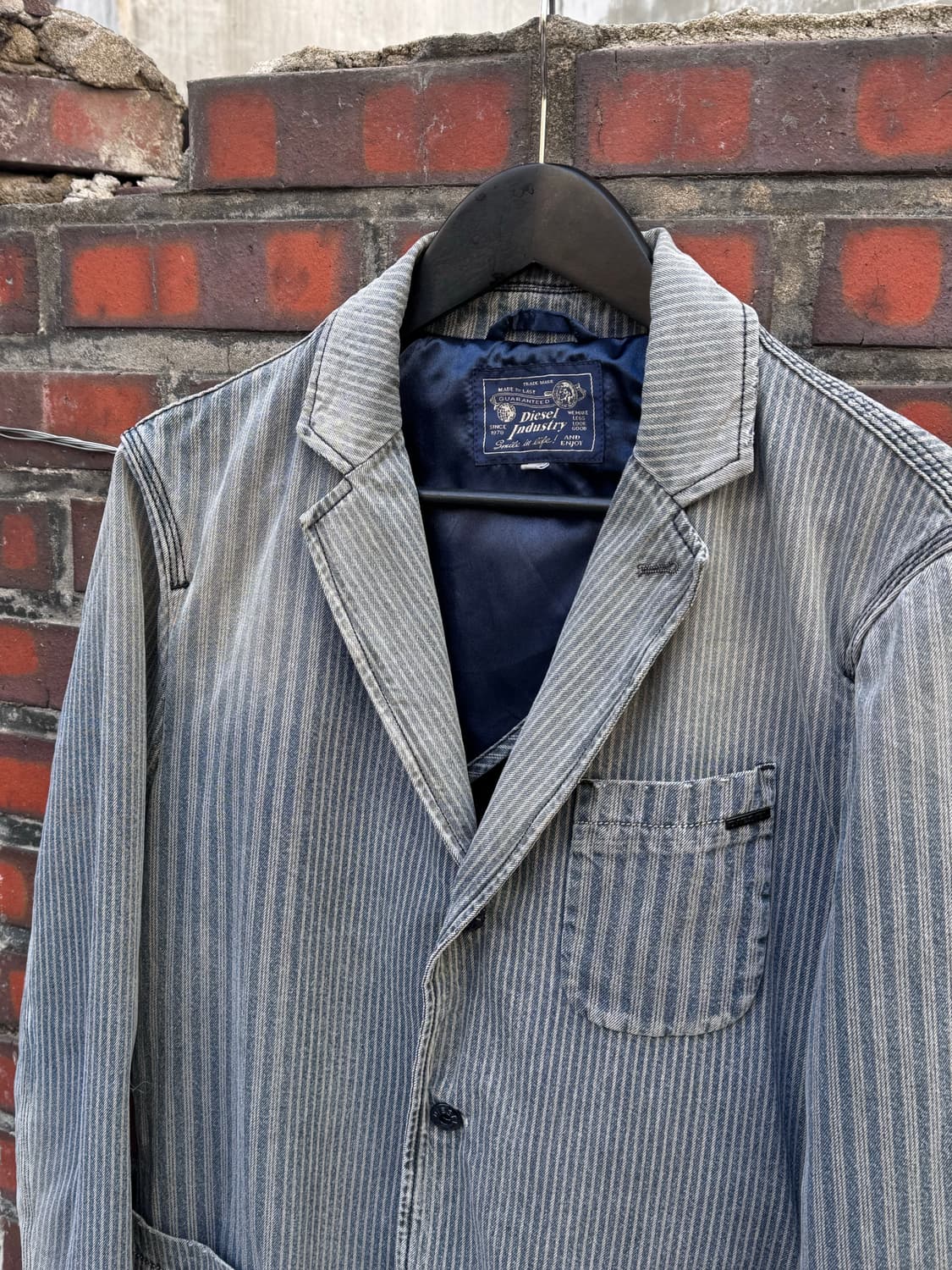 디젤 스트라이프 디트로이트 3B 데님자켓 상품이미지2