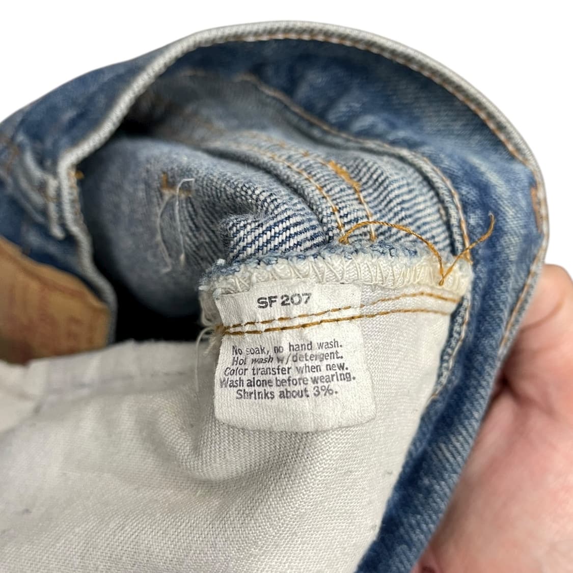 80s 리바이스 18505-0214 하이웨스트 데님팬츠 상품이미지5