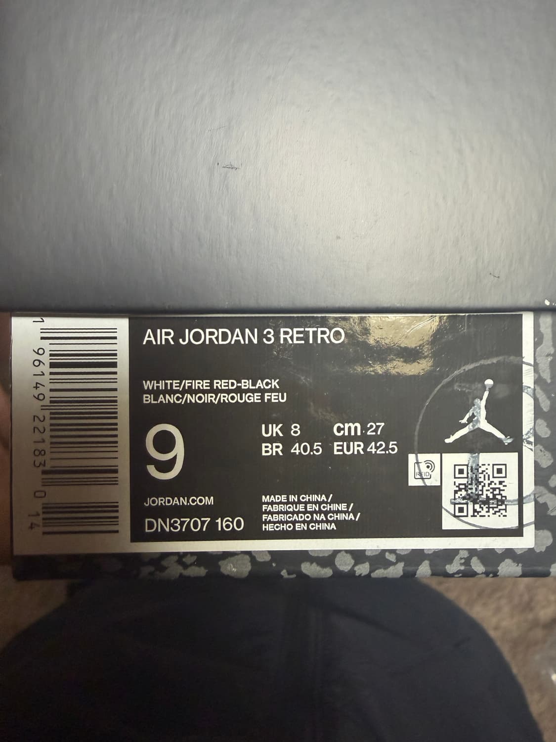 나이키 조던 3 레트로 파이어 레드 2022 상품이미지8