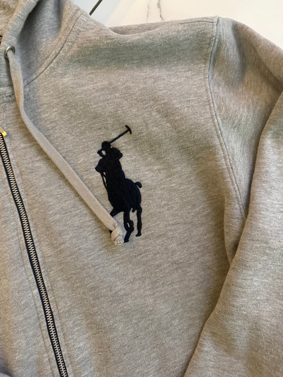 폴로 빅포니 그레이 후드집업 판매!! 상품이미지2