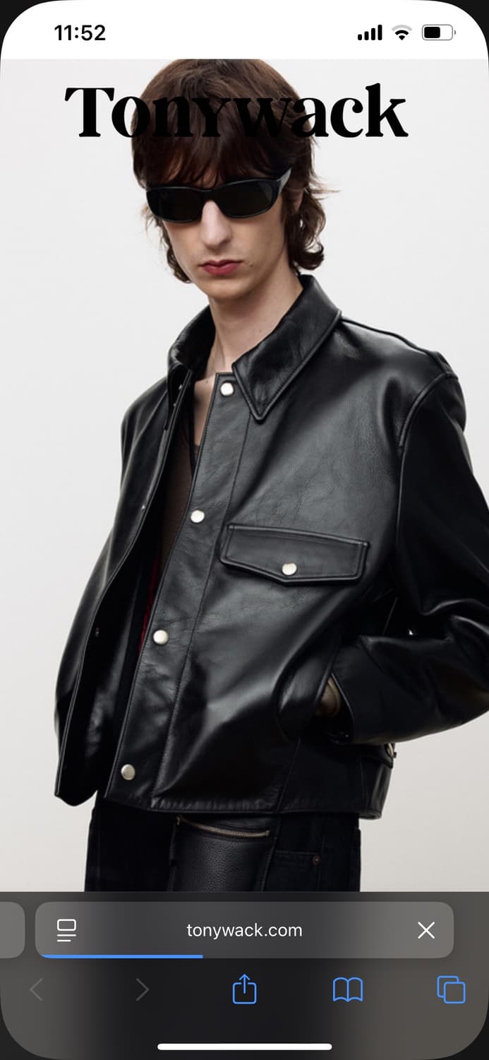 토니웩 레더 크롭자켓 상품이미지2