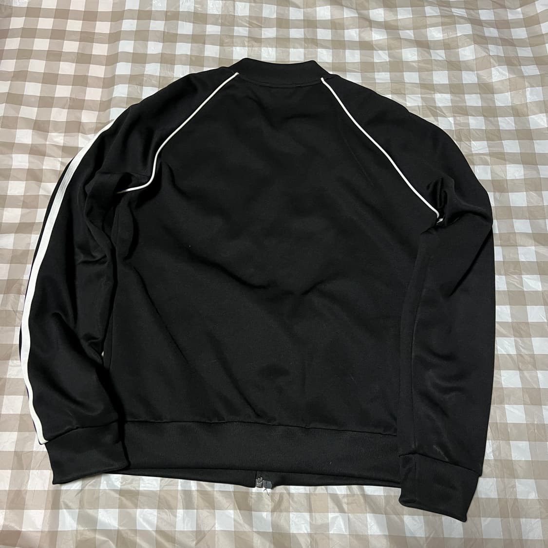 아디다스 슈퍼스타 져지 블랙 L 검정 트랙탑 집업 삼선 y2k 상품이미지3