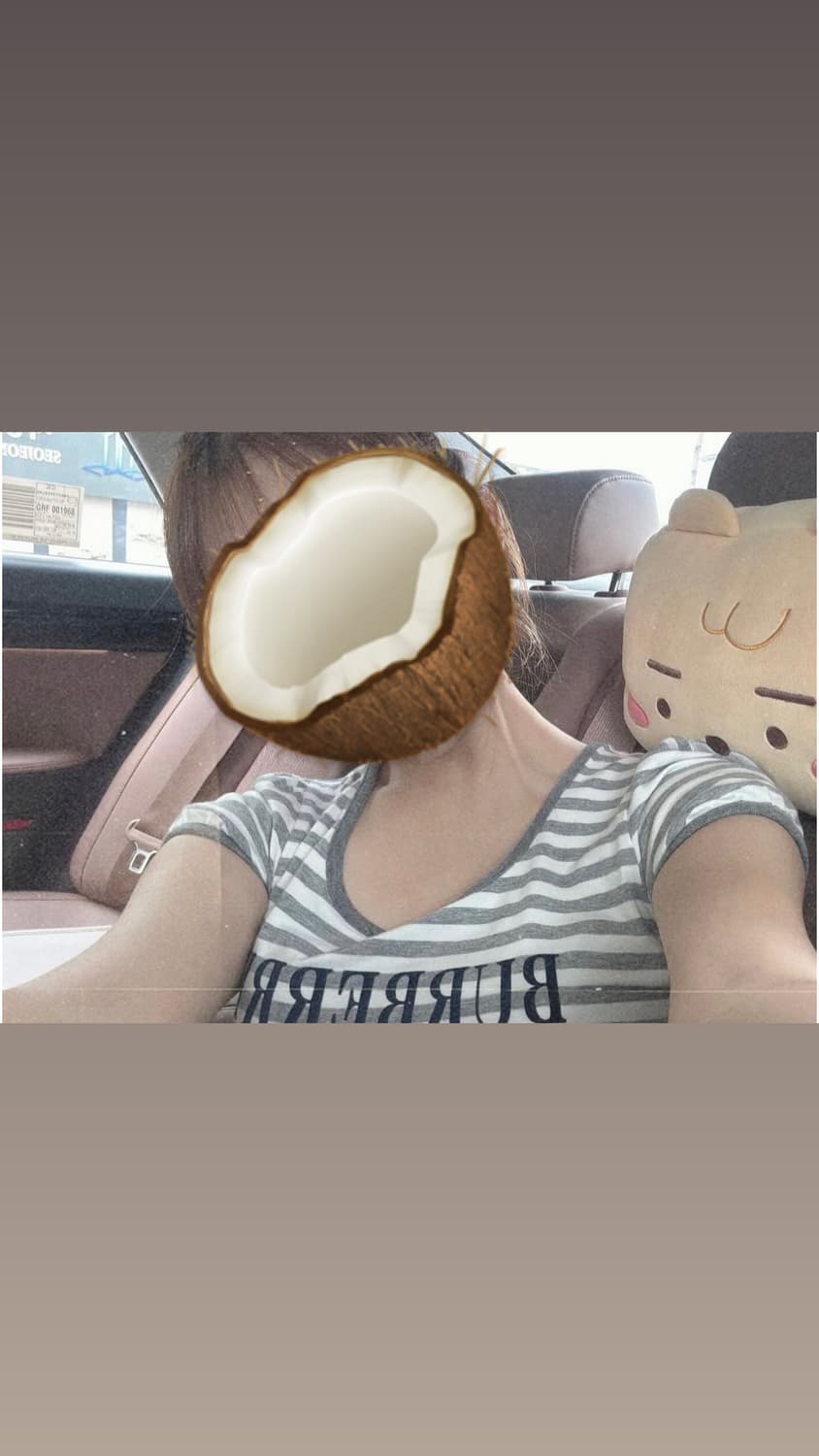 버버리 블루라벨 퍼프소매 체크 반팔 상품이미지2