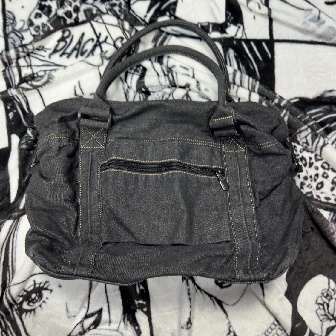 LEE 리 데님 숄더백 블랙 상품이미지3
