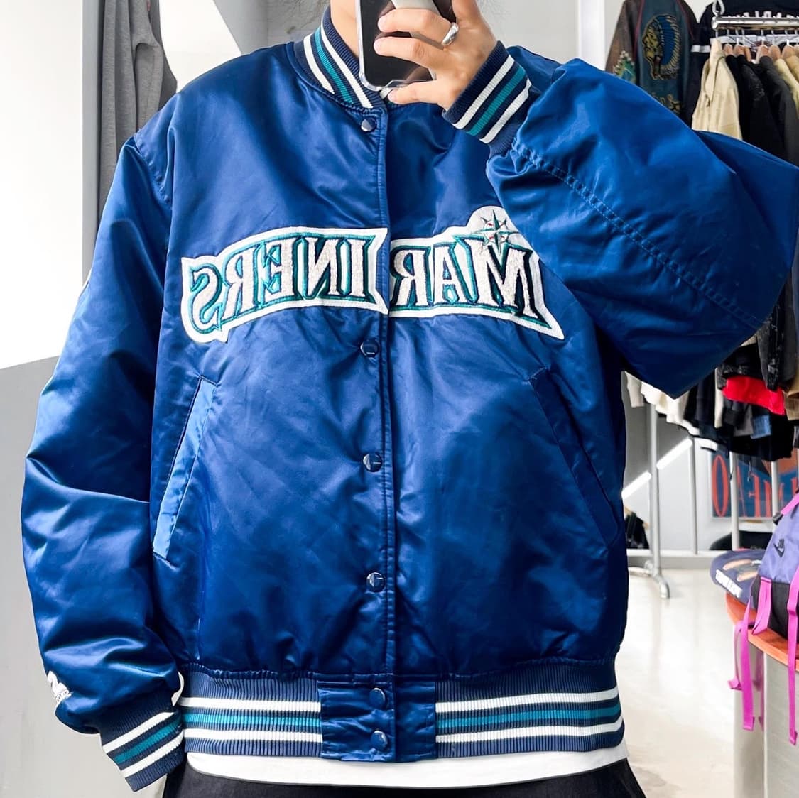 스타터 90's 시애틀 마리나스 나일론 베이스볼 점퍼 상품이미지1