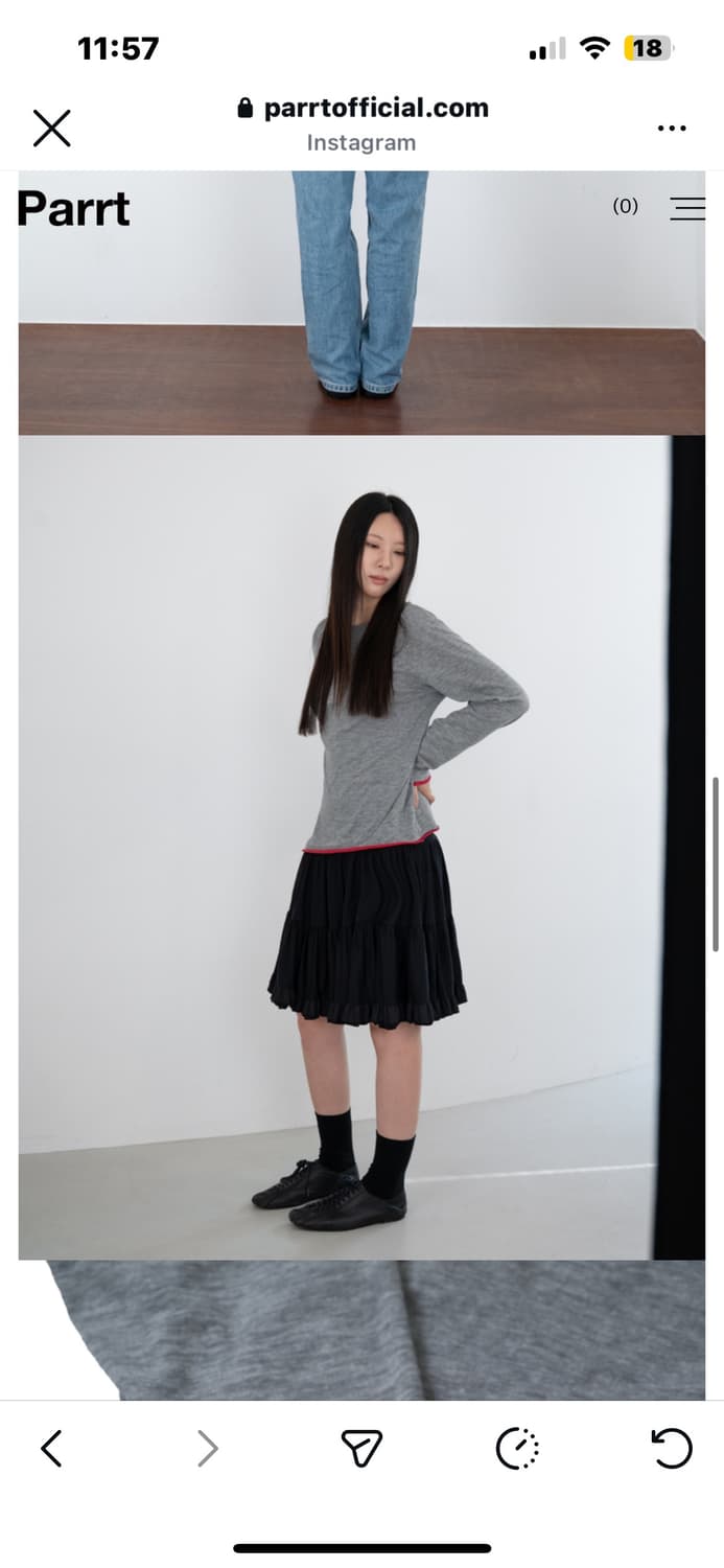 Parrt Cutoff Layered Longsleeve  상품이미지1