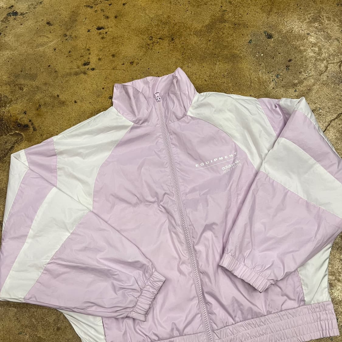 [정품] 아디다스 윈드브레이커 크롭 바람막이 라벤더 b10 상품이미지1
