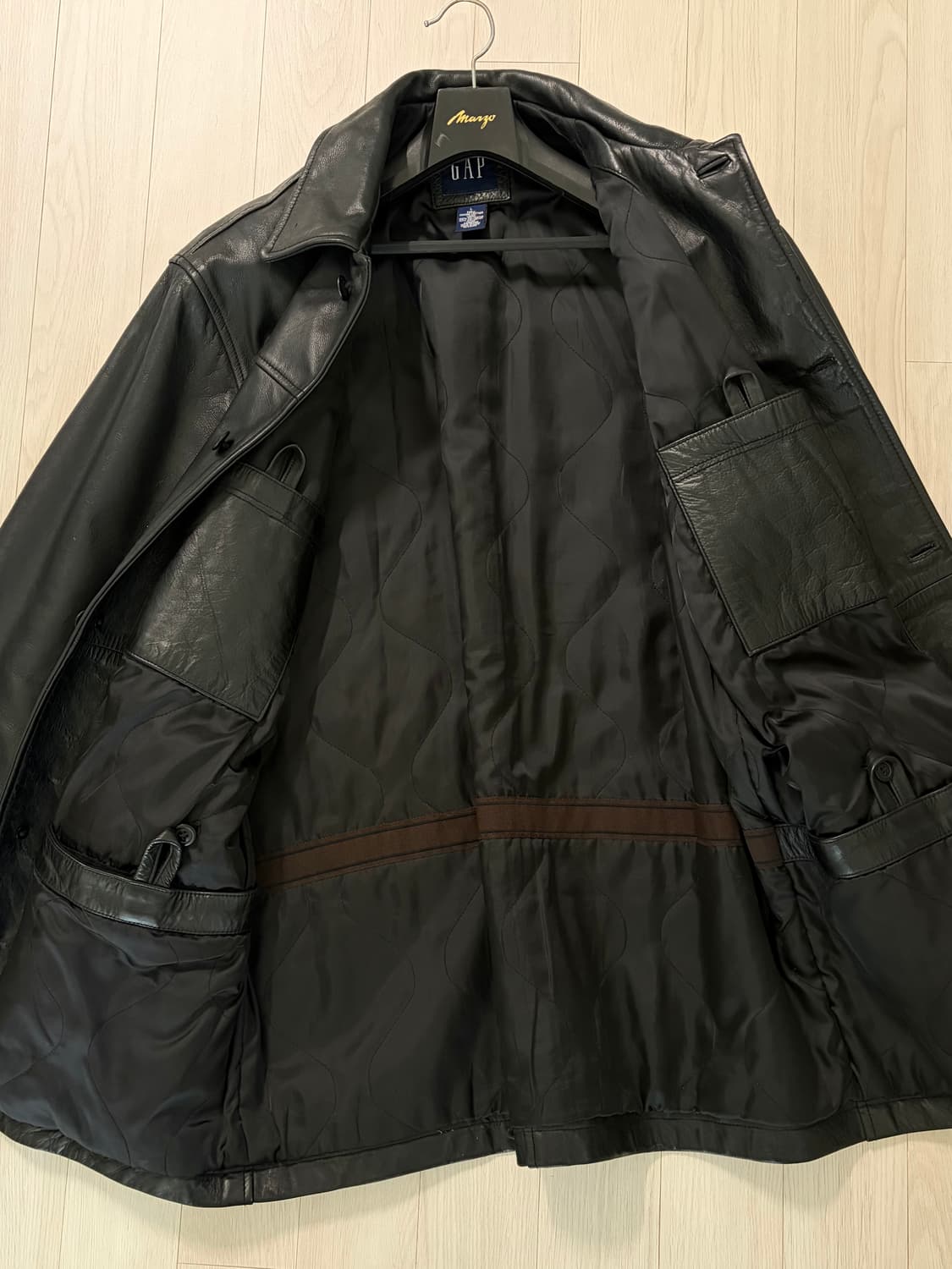 올드갭 가죽 카코트L 상품이미지3