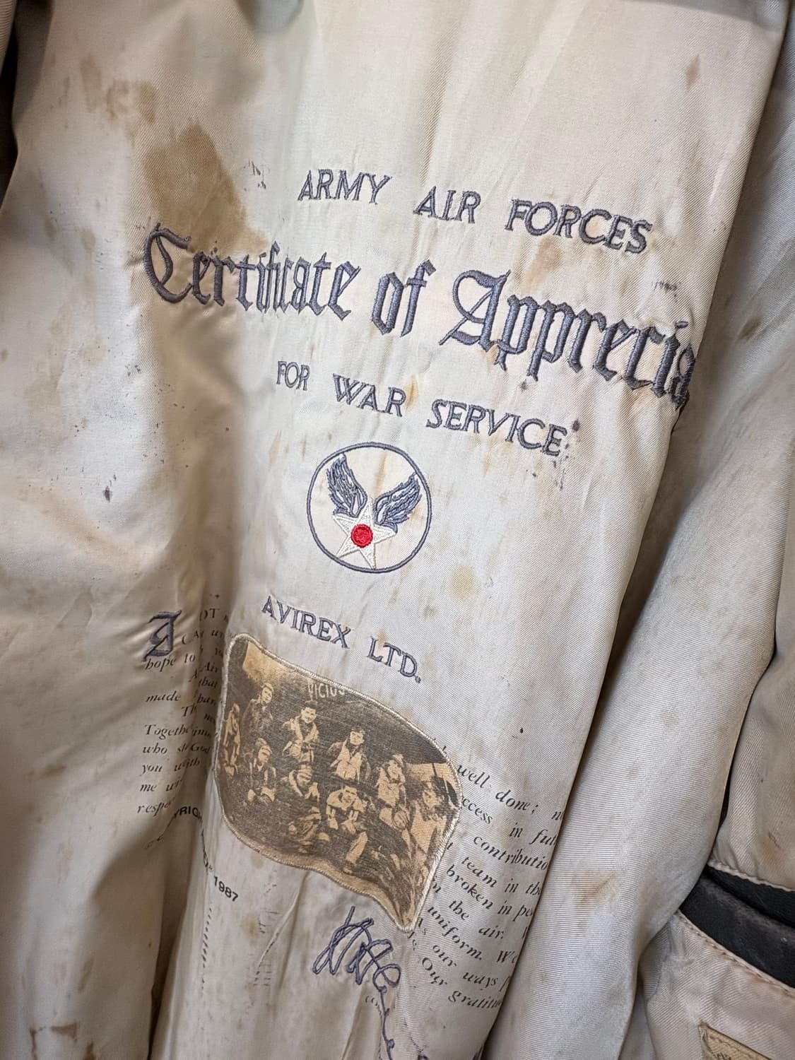 아비렉스 오리지날 A-2 레더 플라이트 자켓 상품이미지8