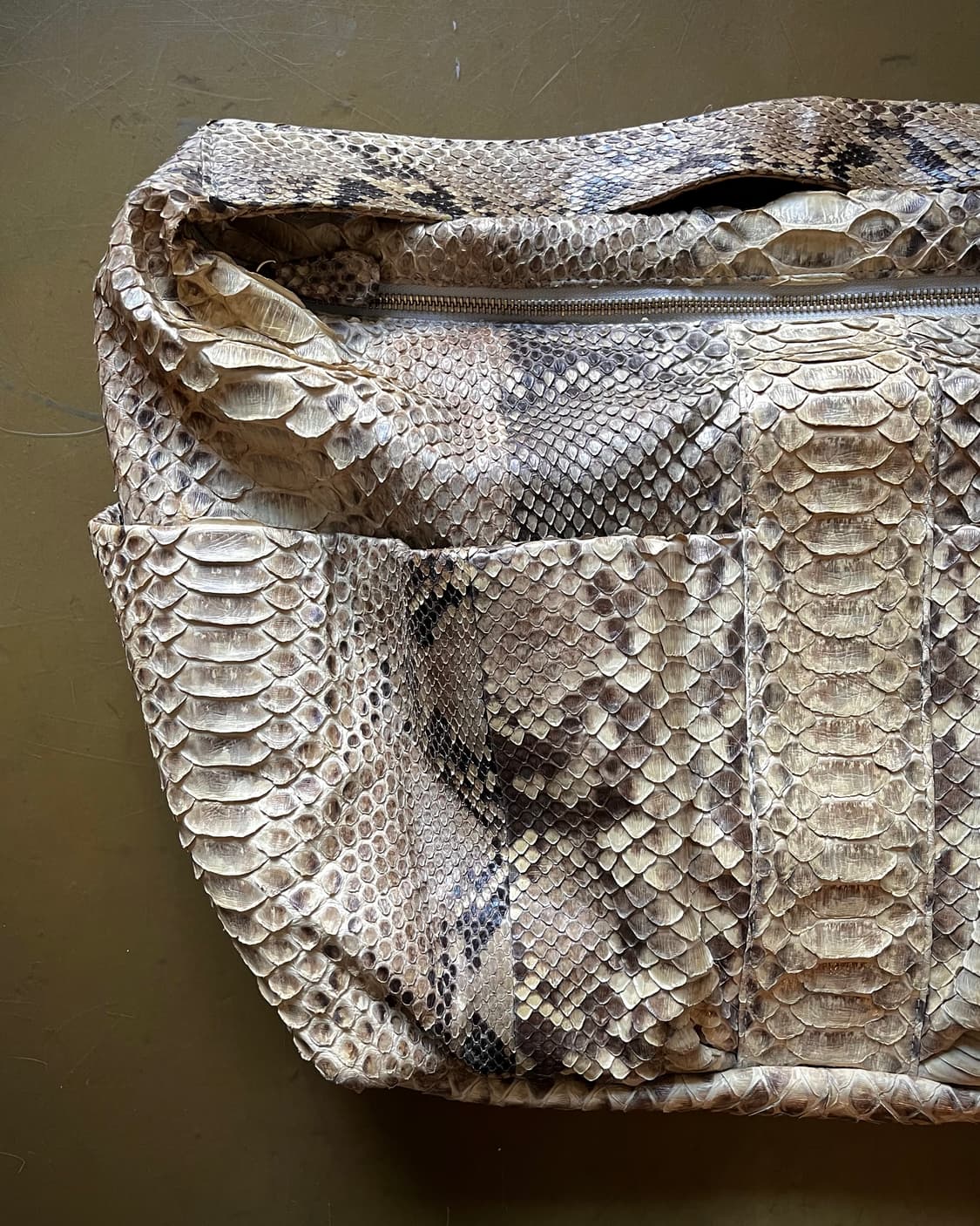 TALLI Real Python Skin Tank Shoulder Bag 상품이미지4