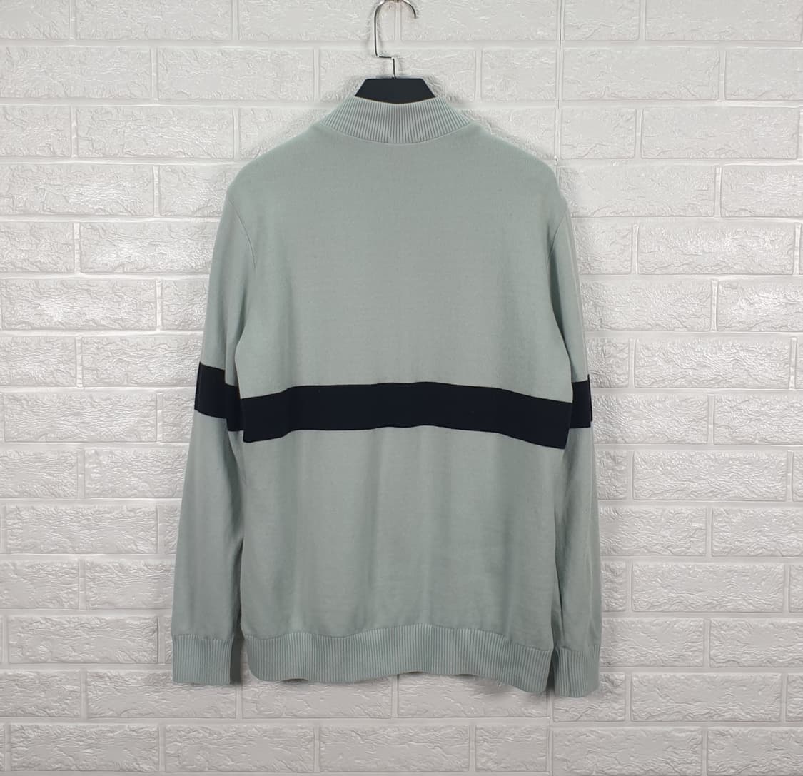 [95]볼빅 앞판 우븐패치 방풍 반집업 모직 니트 상품이미지3