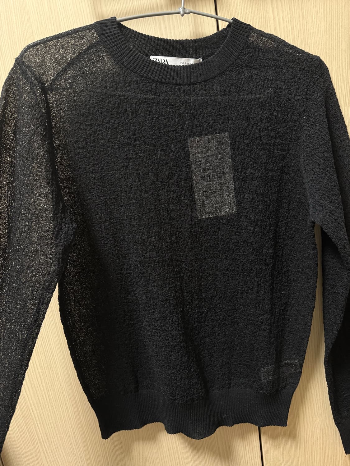 자라 파인 니트 세미 시스루 스웨터 상품이미지6