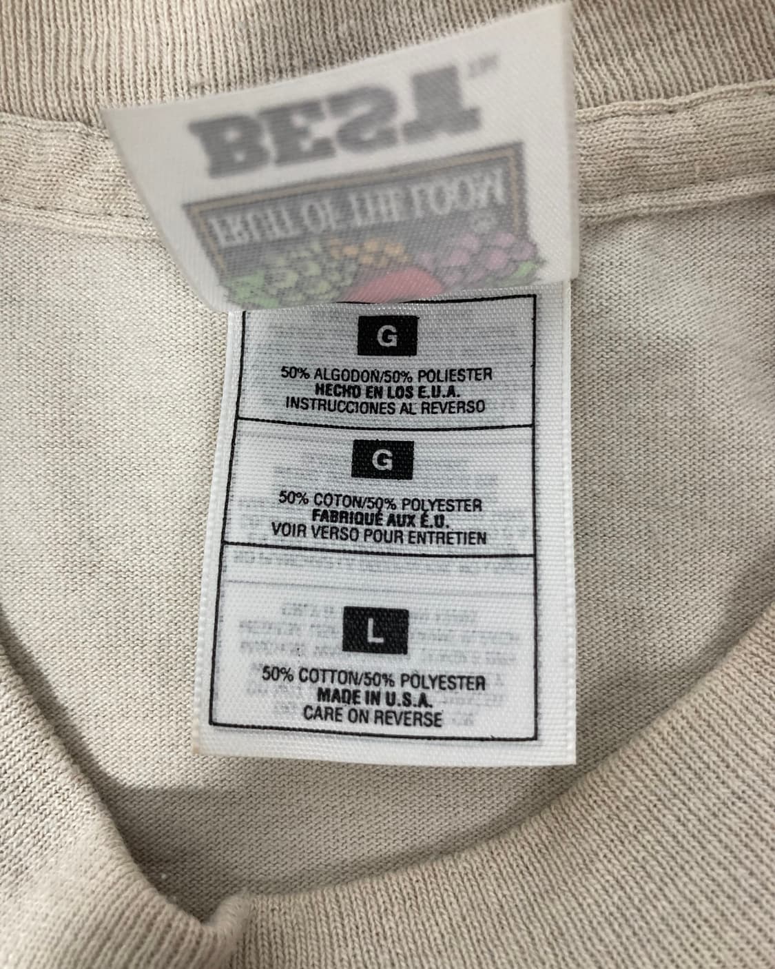 90s Single Stitched Tee (sand beige) 상품이미지4