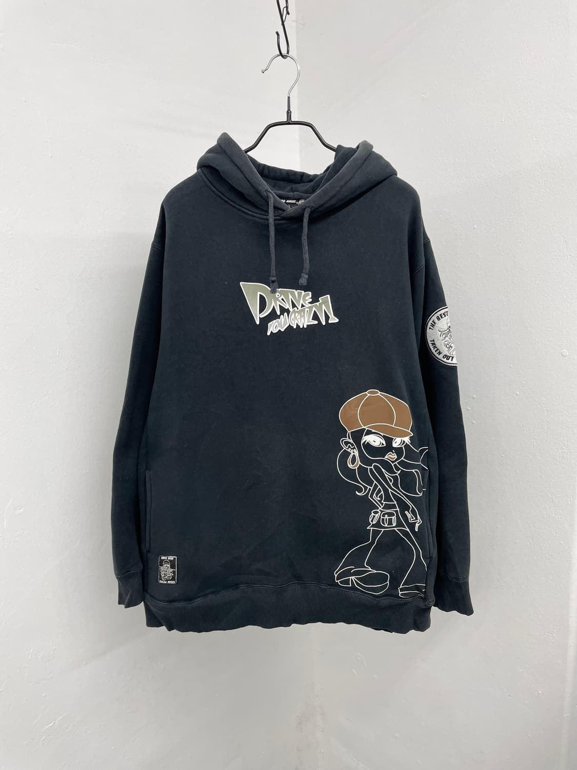 sugar angel 올드스쿨 프린팅 힙합 후드티 상품이미지1