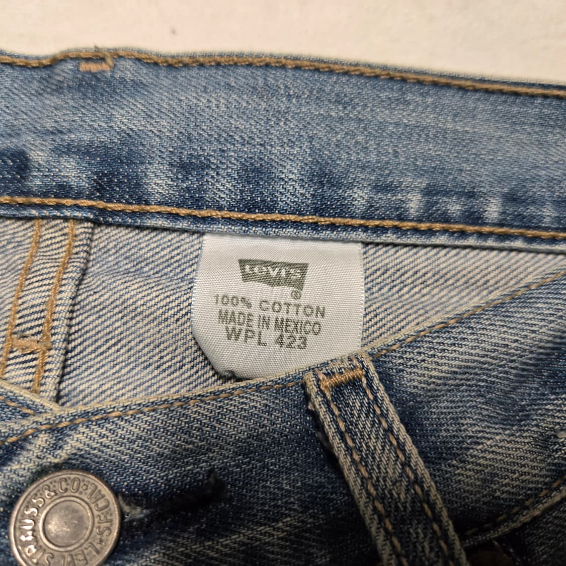 32x32 리바이스 501 연청 오리지널 멕시코산  상품이미지2