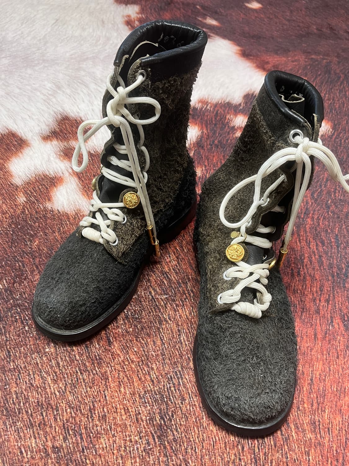 [250] 빈티지 스웨이드 컴뱃 부츠 전투화 상품이미지3