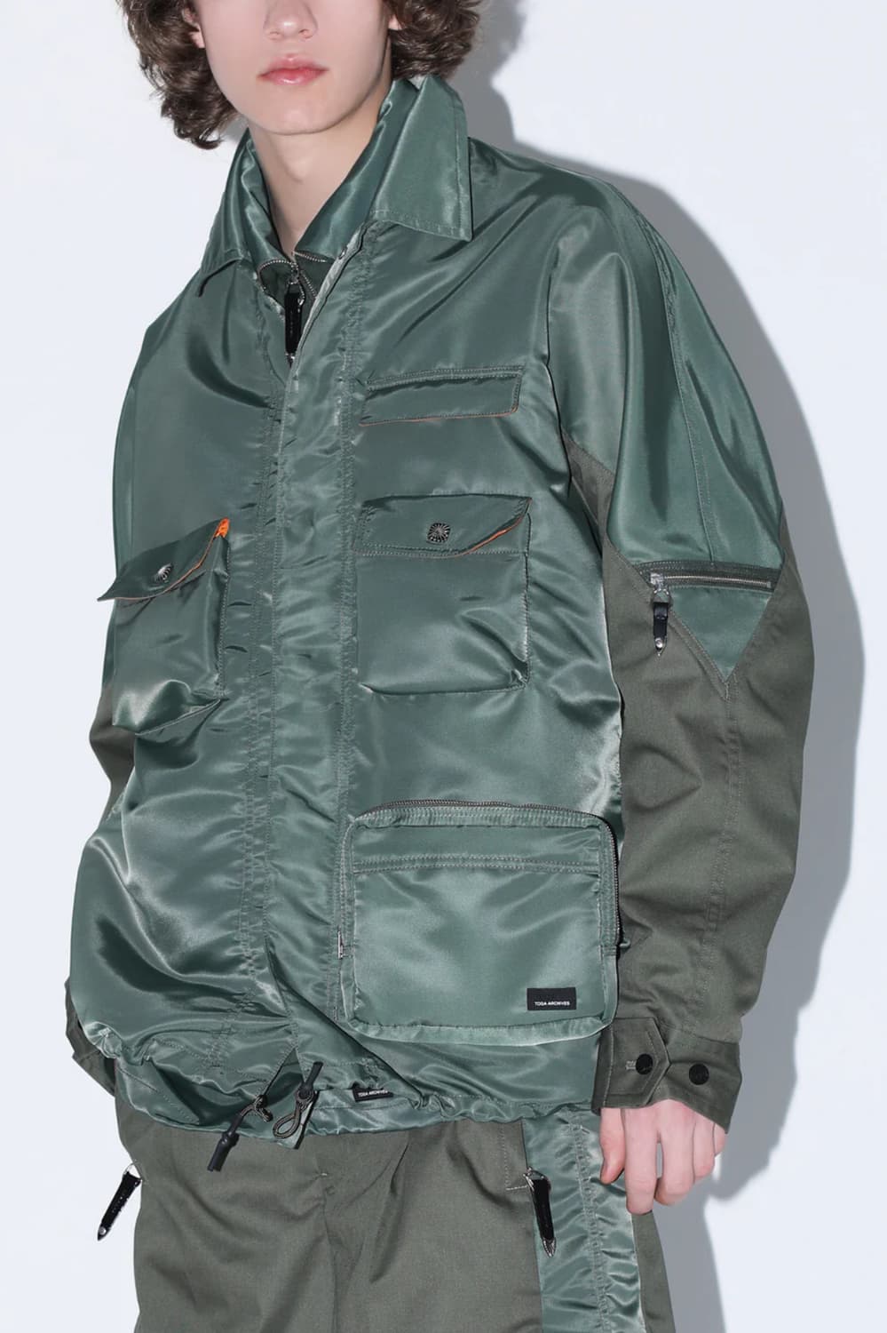 [L] 토가 아카이브 x 포터 나일론 블루종 카키  상품이미지2