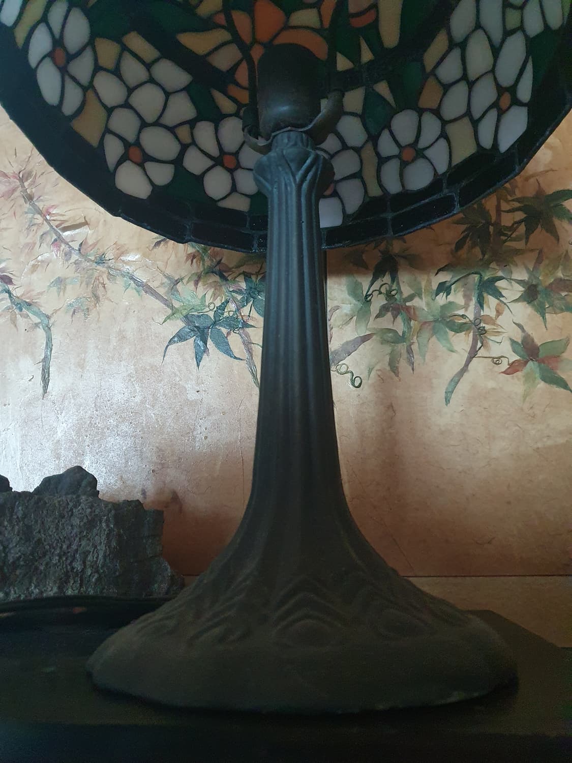 년대좋은 진품 대형 스테인드글라스 조명 스탠드 서양앤틱 아름다움 상품이미지4