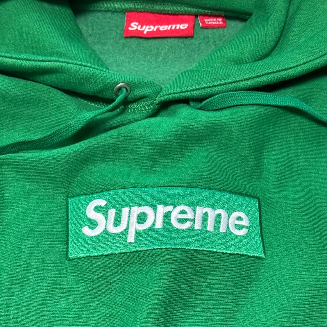 [M] 24FW 슈프림 박스로고 후드 그린  상품이미지3