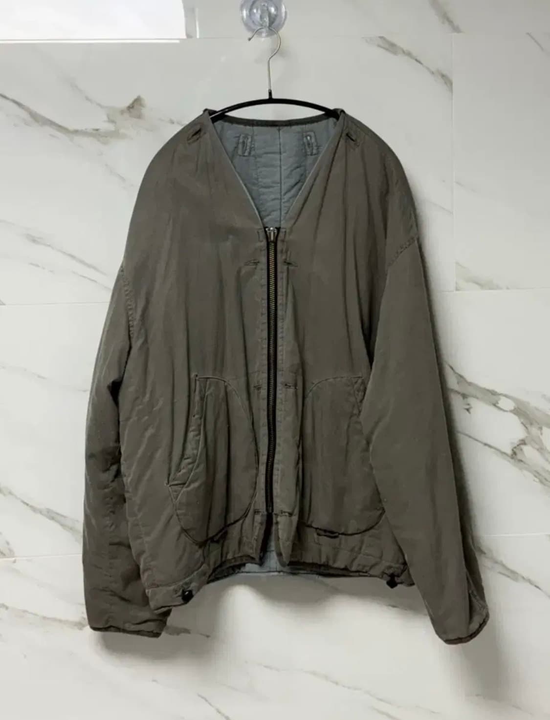 23FW 폴리테루 리버시블 라이너 자켓 세이지 제이드 블루 상품이미지2