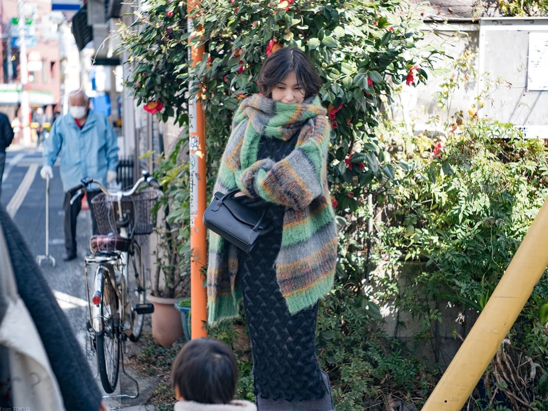 퍼버즈 스트라이프 모헤어 가디건 상품이미지3