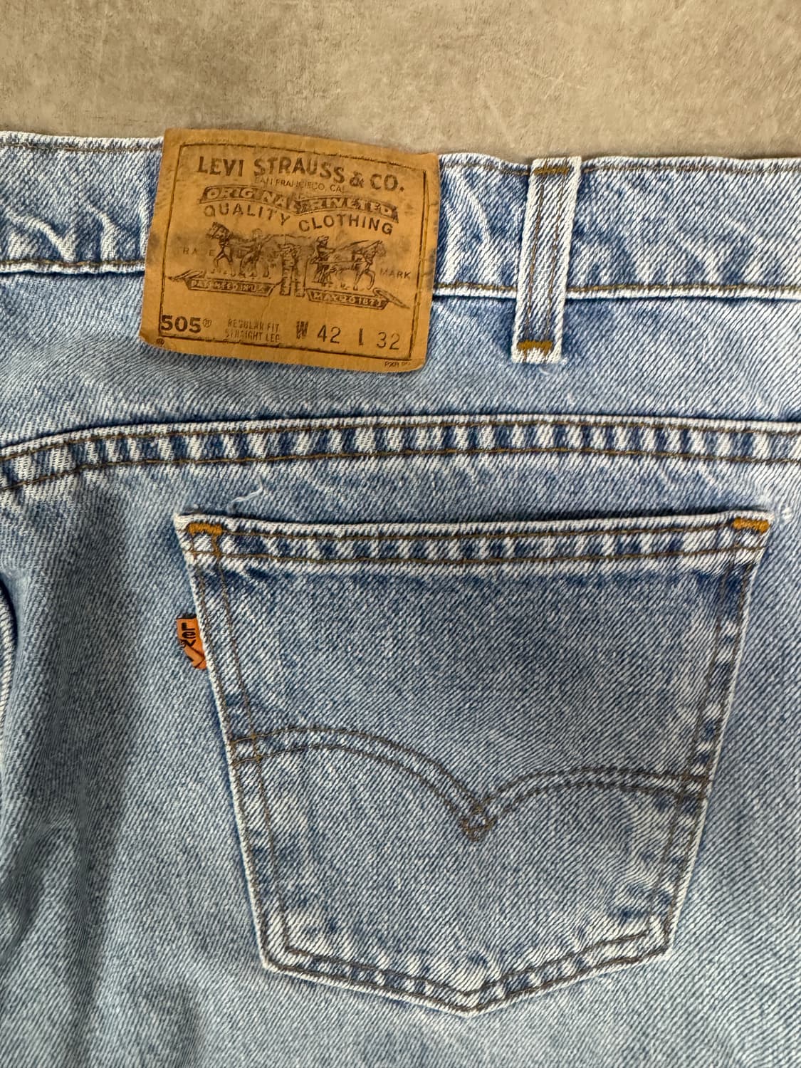 [90s MADE IN USA] 리바이스 505 오렌지탭 연청 상품이미지6