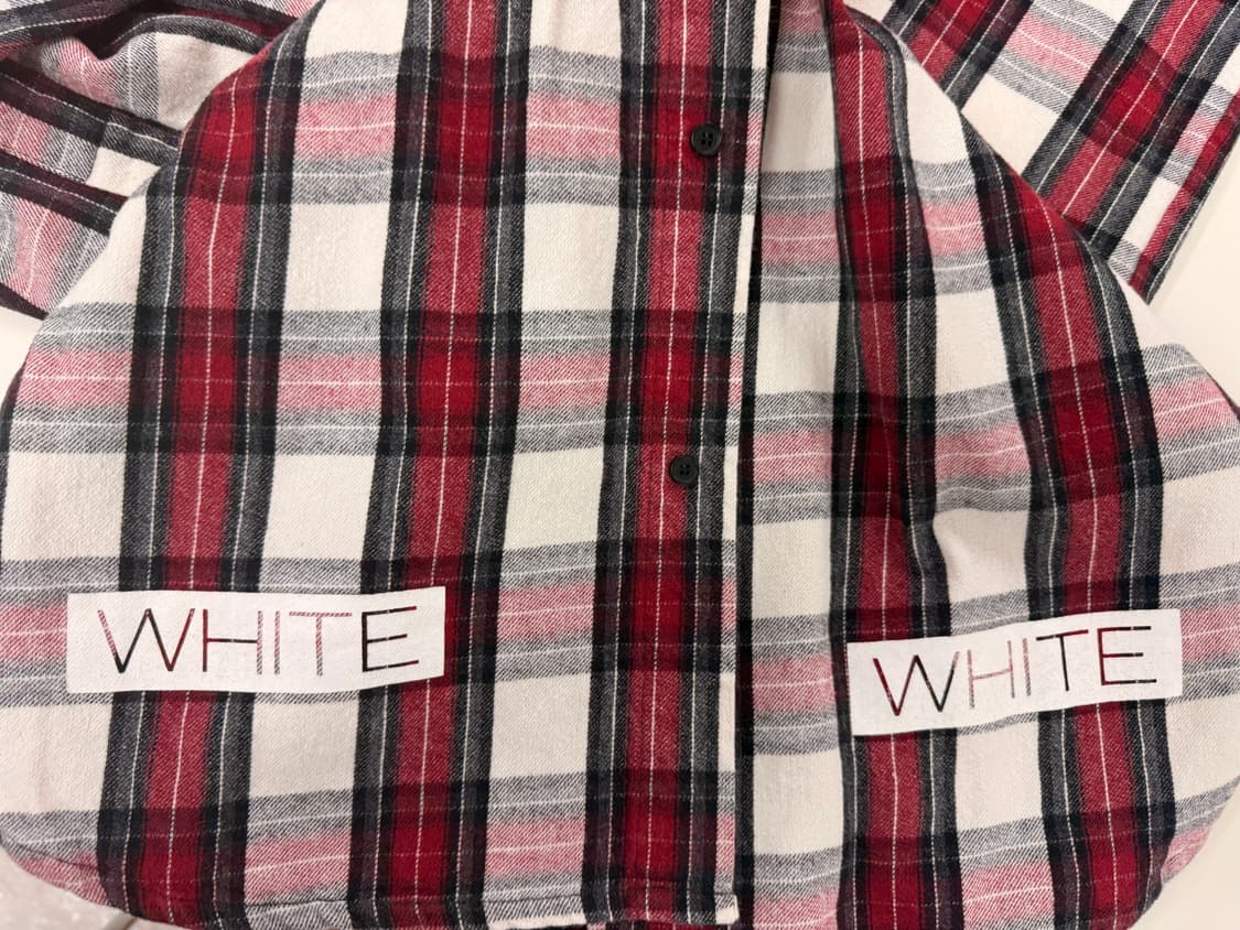 오프화이트 Off White 플란넬 체크 셔츠 상품이미지4