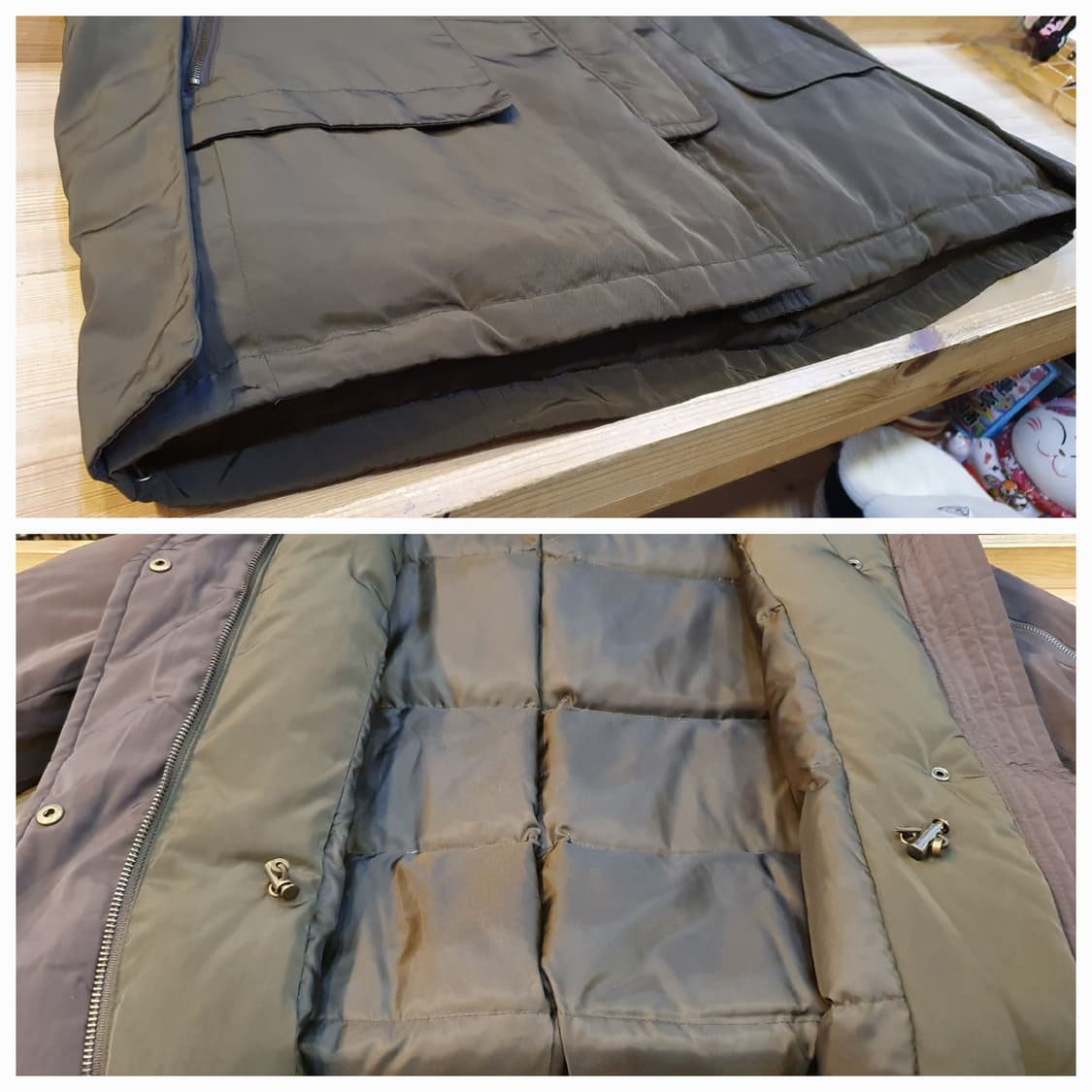 66.Satin 라쿤퍼 다운패딩  상품이미지7