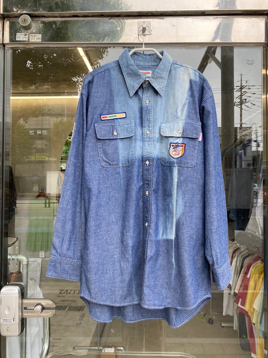 Miki house Denim Shirt 상품이미지1