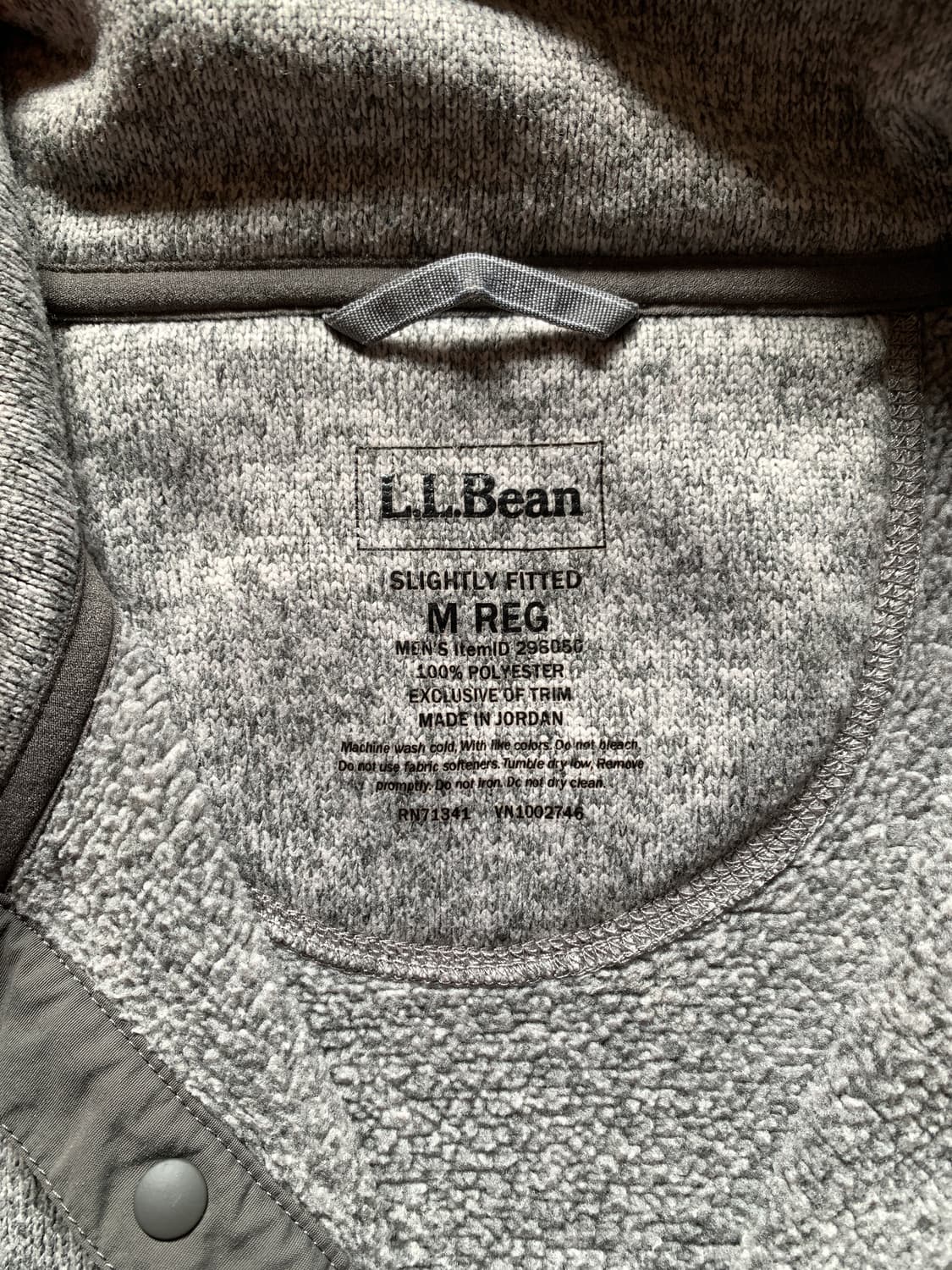 엘엘빈 풀오버 플리스 신칠라 M 상품이미지4