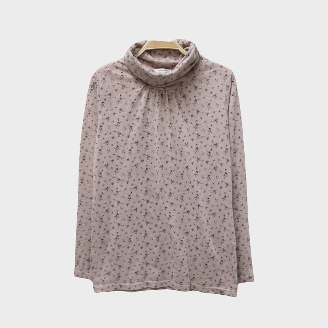 COMFORT BASIC 터틀넥 플라워 셔링 티셔츠 63524 상품이미지1