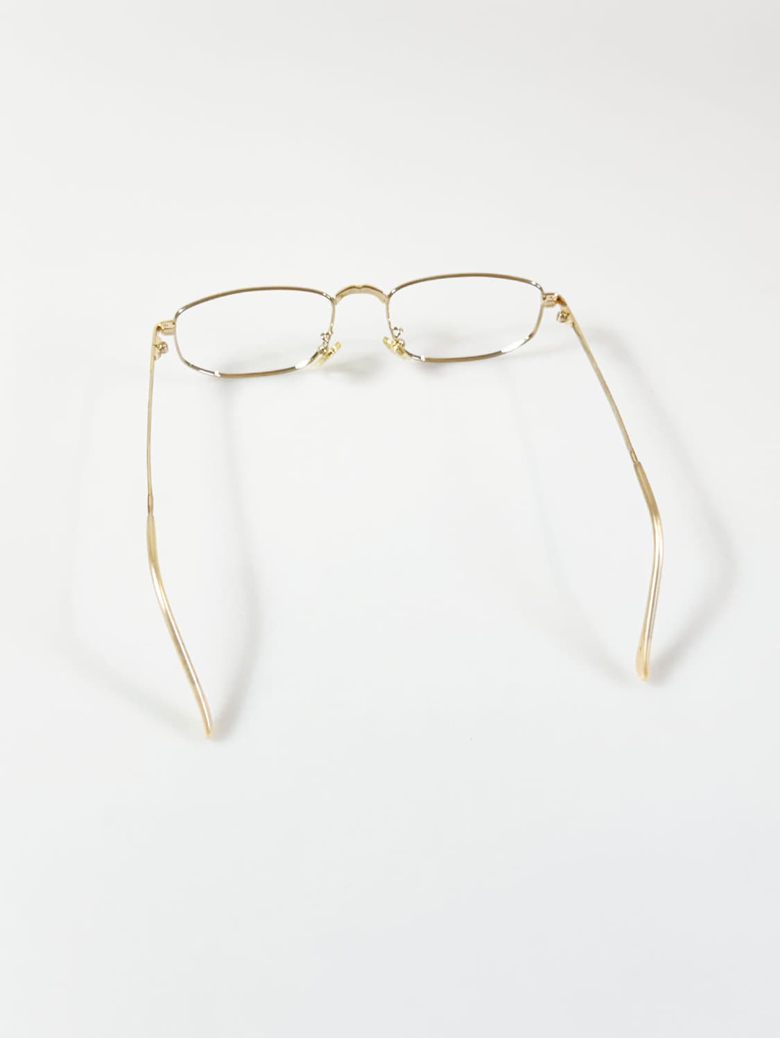90s JERICO JAPAN 골드 슬림 스퀘어 메탈 빈티지 안경 상품이미지5