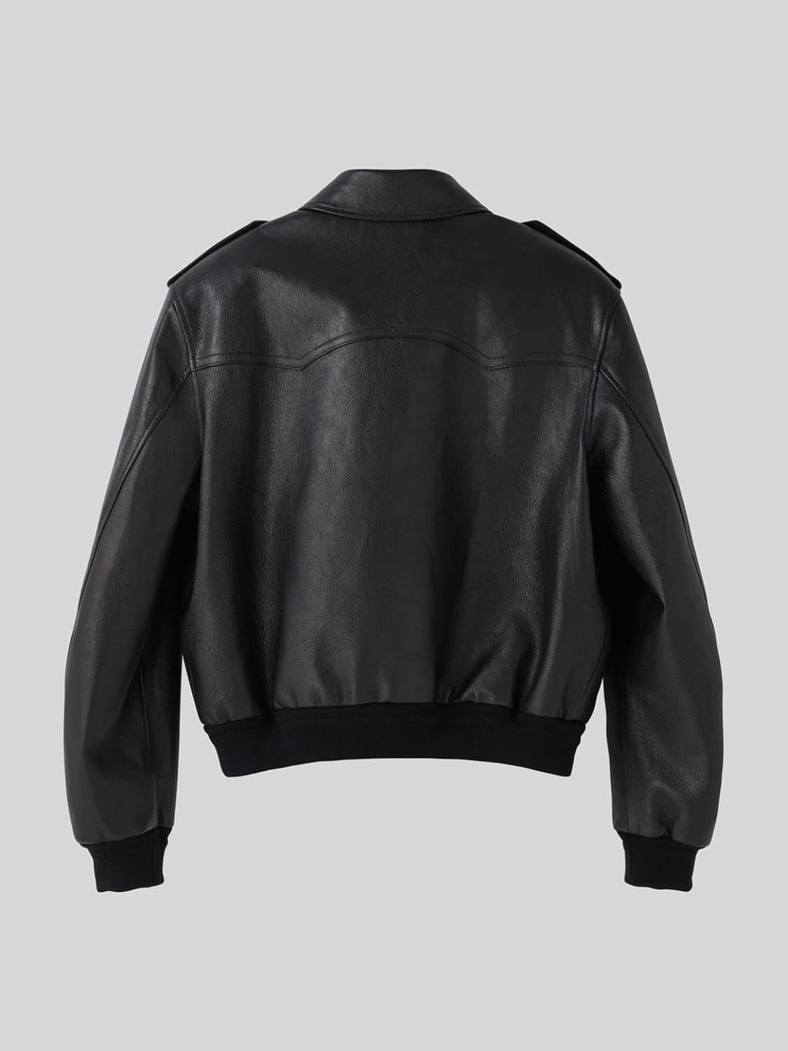 [M] 렉토 벤 에폴렛 고트 레더 가죽 점퍼 자켓 상품이미지6