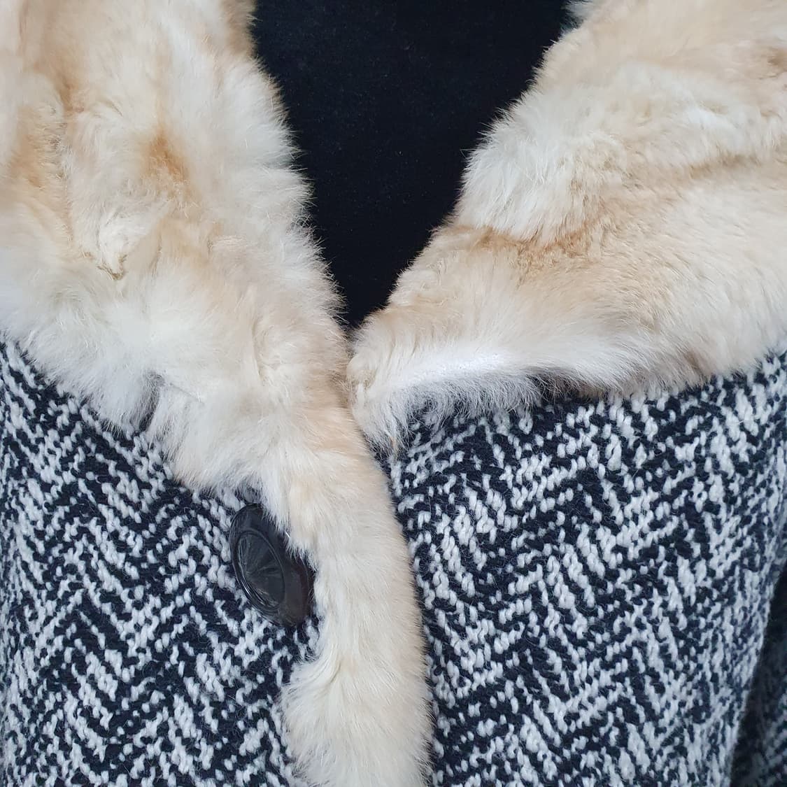 시슬리 토끼털 숄카라 울 자켓 갸루깔 달천깔 라떼갸루 오네갸루 y2k 상품이미지8