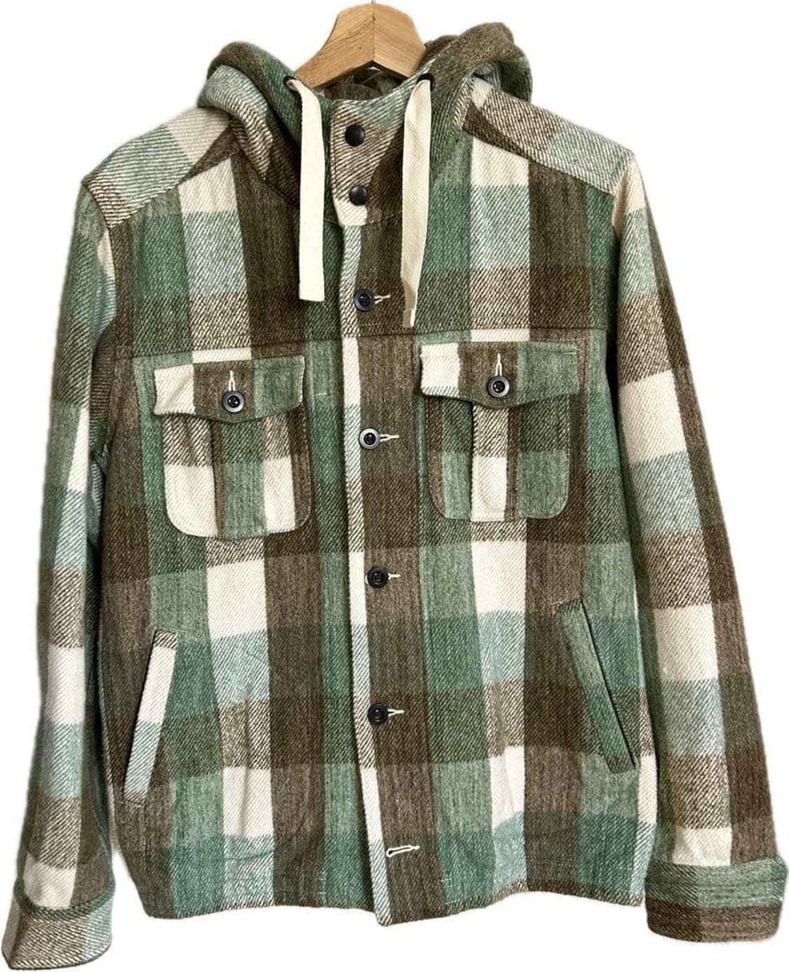 [48] 나이젤카본 코튼 플란넬 후드 셔츠 자켓 상품이미지1