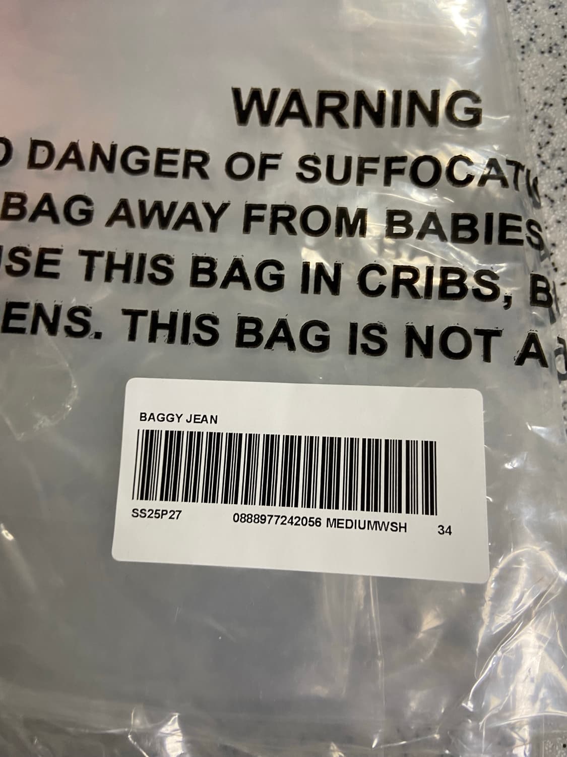 [34] 슈프림 25ss 배기진 중청/미디엄 워시/워시드 인디고 상품이미지1