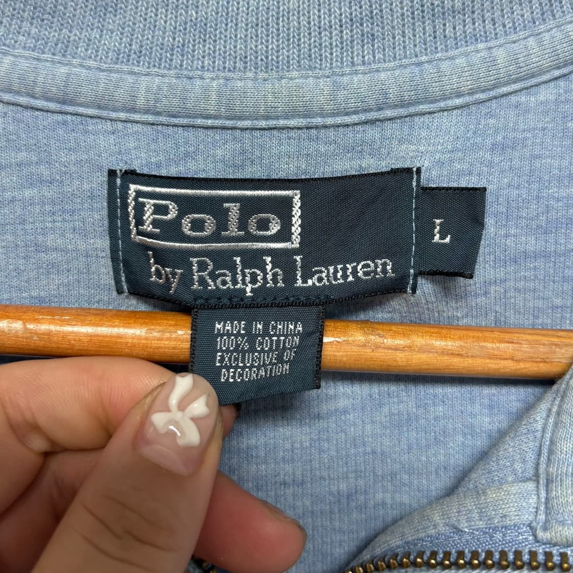 3812 폴로 랄프로렌 하늘 하프집업 반집업 상품이미지4