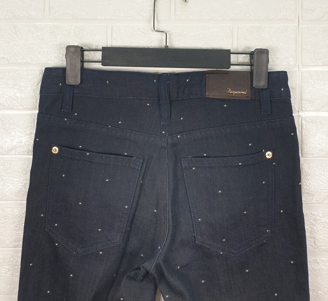 [26]디스퀘어드 도트 롤업 데님 팬츠 상품이미지4